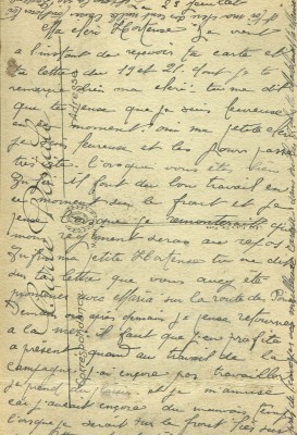4 - Carte postale NB du Collège Ferrié à Draguignan de Eugène Felenc adressée à sa fiancée datée du 29 juillet (verso).jpg