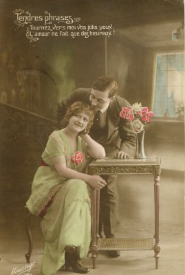 Carte postale Tendres phrases de Eugène Felenc à sa fiancée (recto).jpg