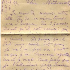 5 - Lettre de Justine Felenq adressée à Hortense Fautire datée du 8 Janvier 1917 page 1.jpg
