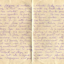 5 - Lettre de Justine Felenq adressée à Hortense Fautire datée du 8 Janvier 1917 page 2 & 3.jpg