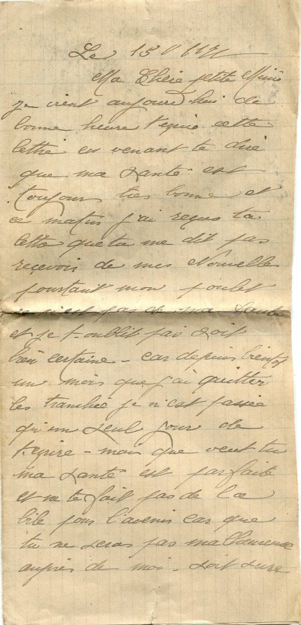 15 - Lettre de Eugène Felenc à sa fiancée Hortense datée du 15 janvier-page 1.jpg