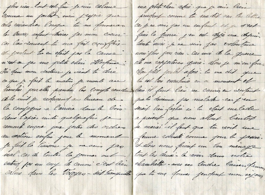 19 - Lettre de Eugène Felenc à sa fiancée Hortense datée du 17 janvier 1917-pages 2 et 3.jpg