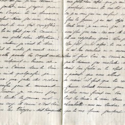 25 - Lettre de Eugène Felenc adressée à sa fiancée Hortense Faurite datée du 19 Janvier 1917 - Page 2 & 3.jpg