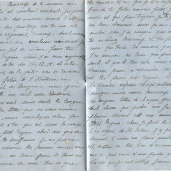 27 - Lettre de Hortense Faurite adressée à son fiancé Eugène Felenc datée du 21 Janvier 1917 - Page 2 & 3.jpg