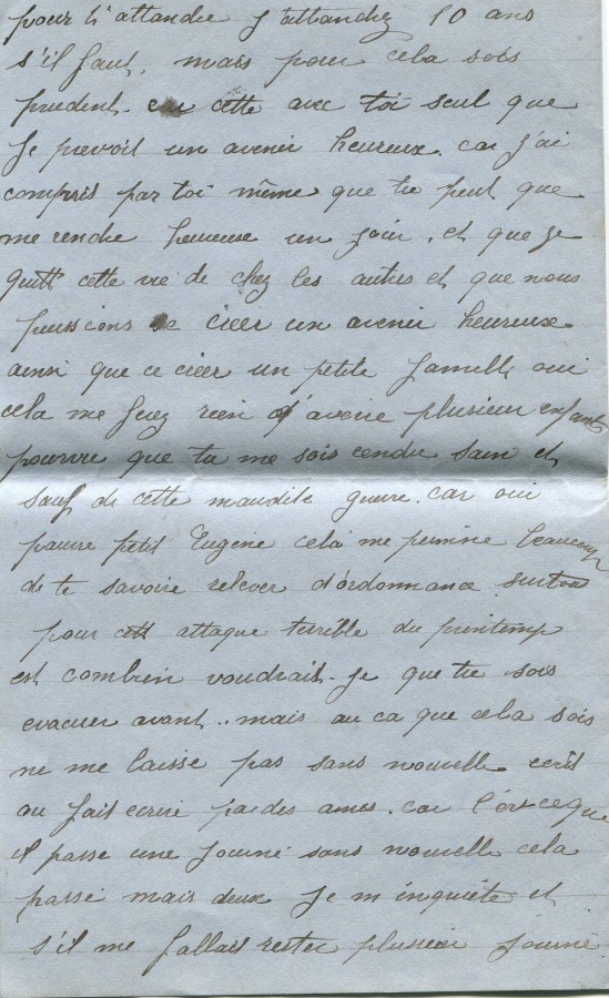 27 - Lettre de Hortense Faurite adressée à son fiancé Eugène Felenc datée du 21 Janvier 1917 - Page 4.jpg