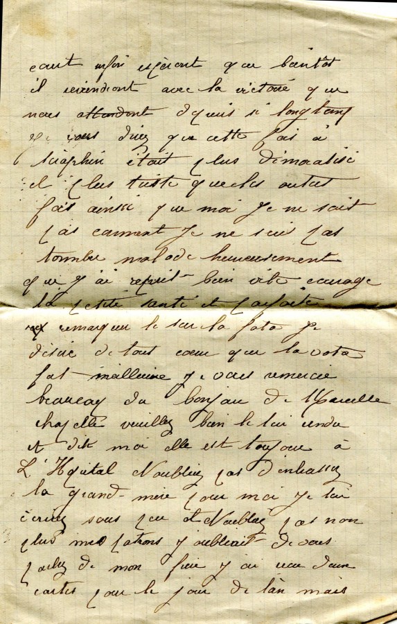 42 - Lettre d'un ami adressée à Hortense Faurite datée du 26 Janvier 1917 - Page 2.jpg