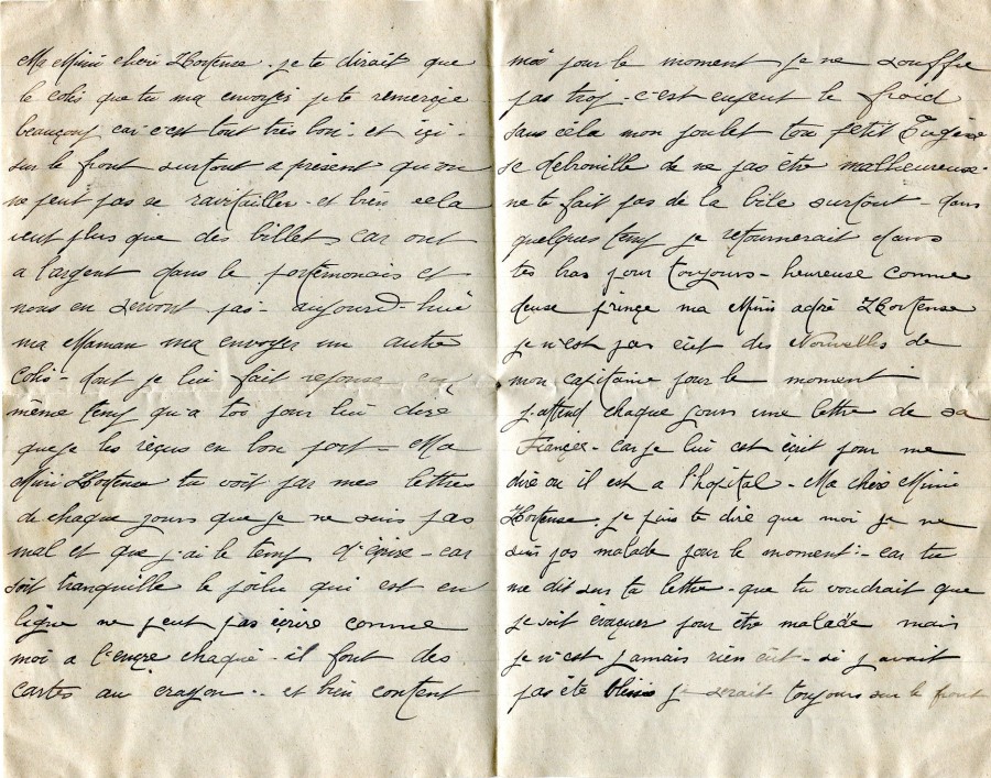 44 - Lettre de Eugène Felenc à sa fiancée Hortense datée du 26 janvier 1917-pages 2 et 3.jpg