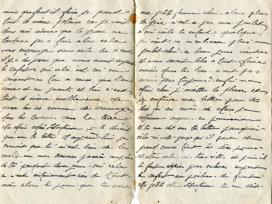 46 - Lettre de Eugène Felenc à sa fiancée Hortense datée du 27 janvier 1917-pages 2 et 3.jpg