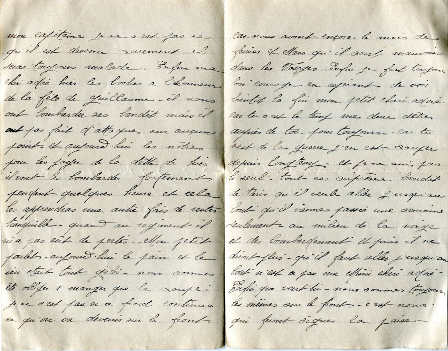 49 - Lettre de Eugène Felenc adressée à sa fiancée Hortence Faurite datée du 28 Janvier 1917 - Page 2 & 3.jpg