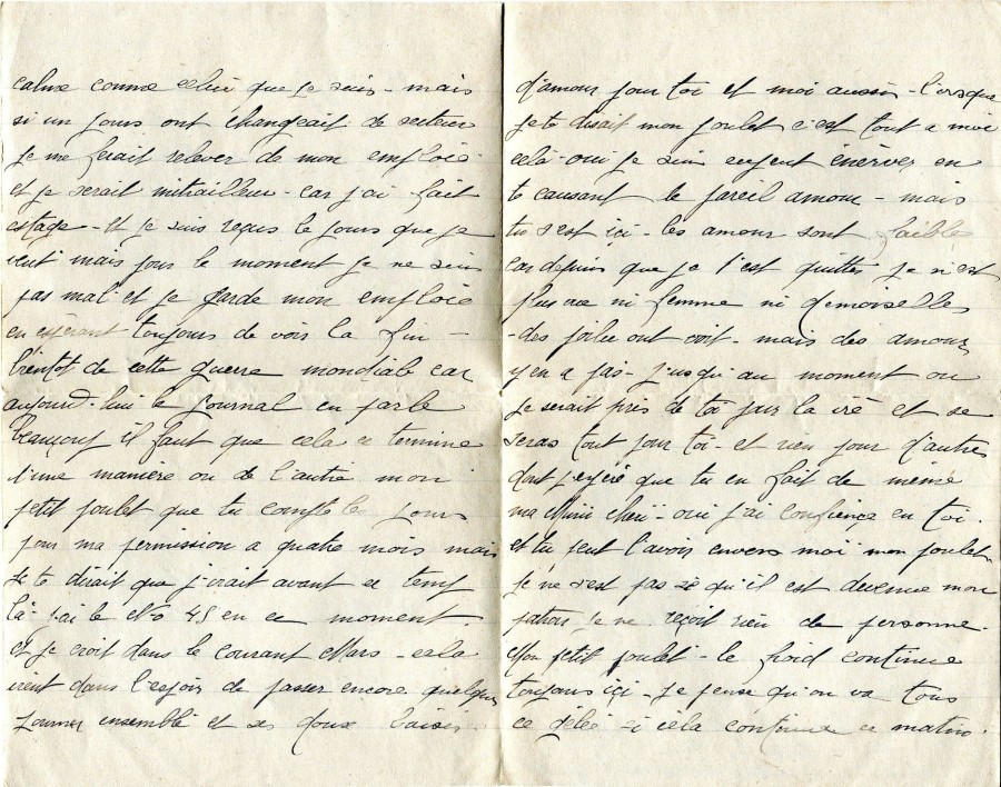 54 - Lettre de Eugène Felenc à sa fiancée datée du 29 janvier 1917-pages 2 et 3.jpg