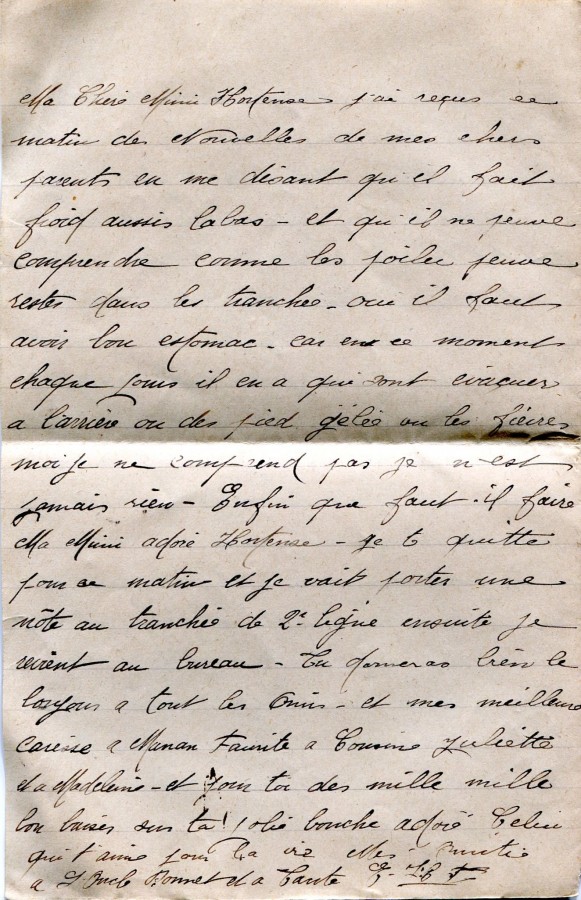 66 - Lettre de Eugène Felenc adressée à sa fiancée Hortense datée de Janvier 1917.jpg