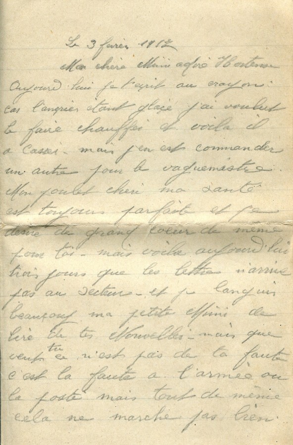 79 - 3 février 1917-Lettre de Eugène Felenc adressée à Hortense Faurite-page 1.jpg