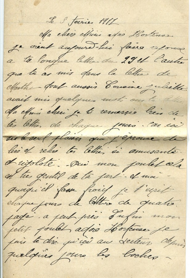 85 -  février 1917-Lettre de Eugène Felenc adressée à Hortense Faurite-page 1.jpg