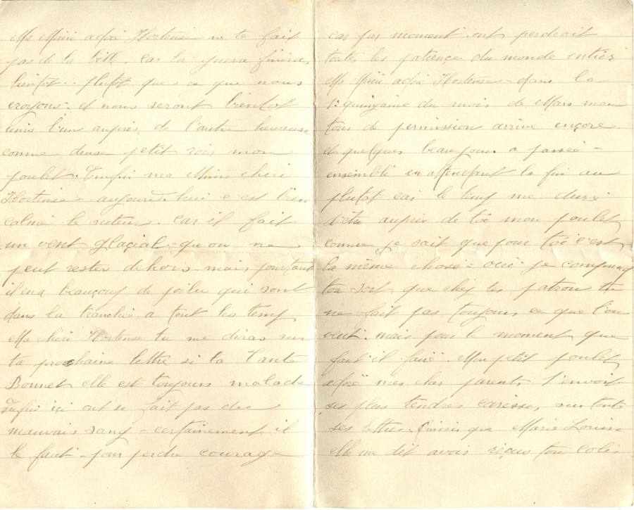 89 - 6 février 1917-Lettre de Eugène Felenc adressée à Hortense Faurite-pages 2 & 3.jpg