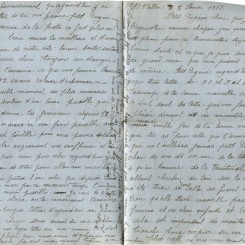 101 - 8 février 1917-Lettre de Hortense Faurite adressée à Eugène Felenc-pages 4 et 1.jpg