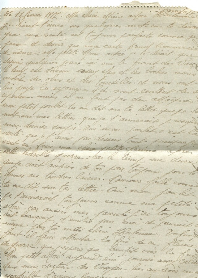 105 - 11 février 1917- Verso d'une carte lettre d'Eugène Felenc adressée à Hortense Faurite.jpg