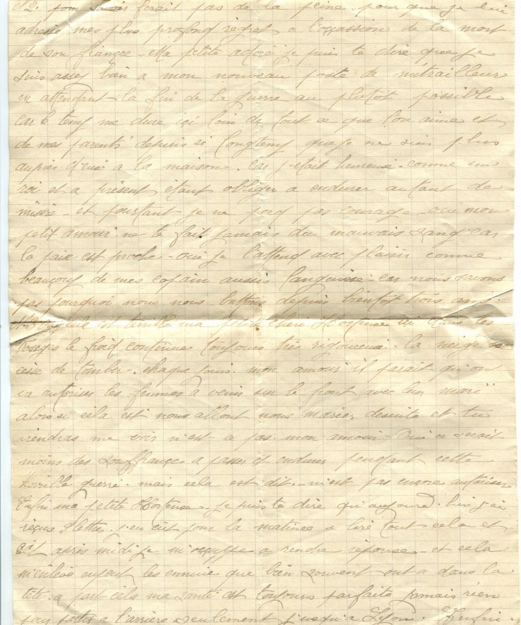 110 - 13 février 1917 - Lettre d'Eugène Felenc adressée à Hortense Faurite-page 2.jpg