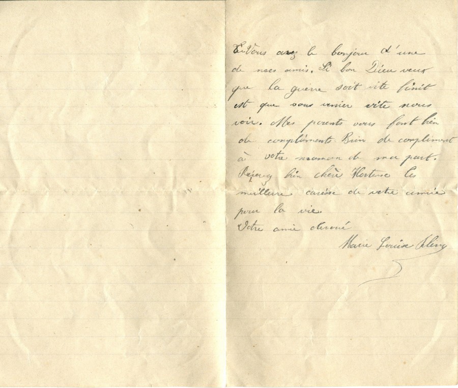 114 - 13 février 1917-Lettre de Marie-Louise Felenc adressée à Hortense Faurite-page 2.jpg