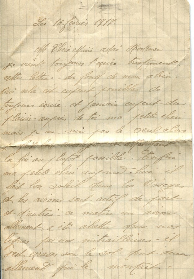 122 - 16 février 1917-Lettre d'Eugène Felenc adressée à Hortense Faurite-page 1.jpg