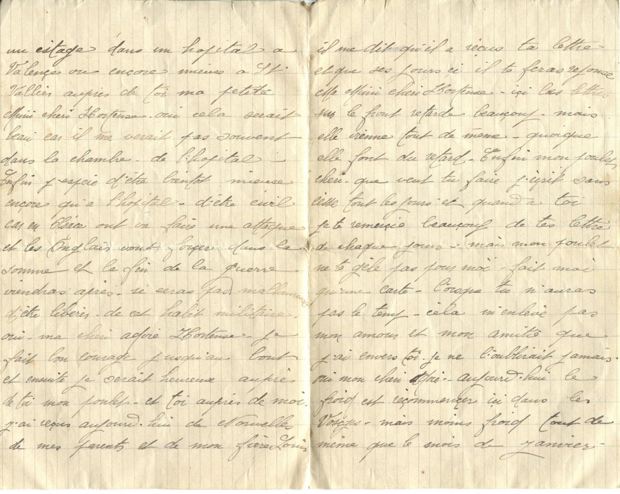 127 - 19 février 1917-Lettre d'Eugène Felenc adressée à Hortense Faurite-pages 2 & 3.jpg