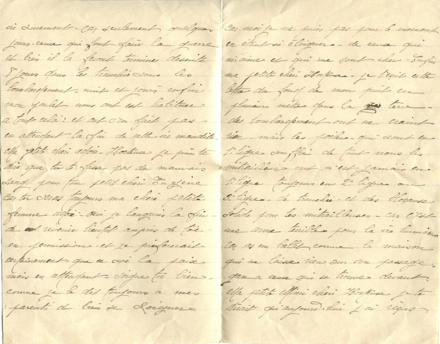 136 - 24 février 1917- Lettre d'Eugène Felenc adressée à Hortense Faurite-pages 2 & 3.jpg