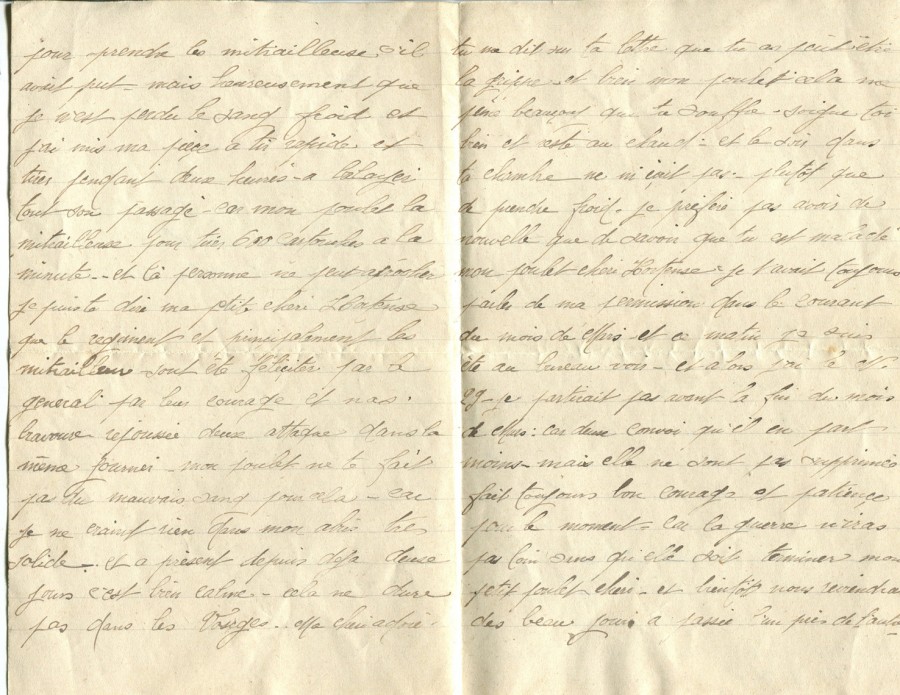 142 - 26 Février 1917 - Lettre de Eugène Felenc adressée à sa fiancée Hortense Faurite  - Page 2 & 3.jpg