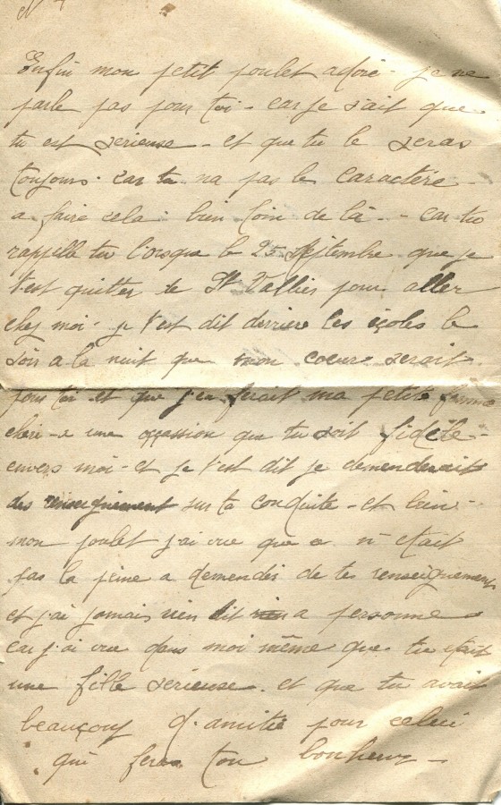 146 - 27 Février 1917 - Lettre de Eugène Felenc adressée à sa fiancée Hortense Faurite  - Page 4.jpg