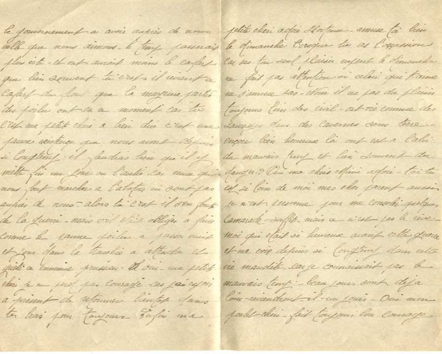 175 - 10 Mars 1917 - Lettre d'Eugène Felenc adressée à sa fiancée Hortense Faurite - Page 2 & 3.jpg