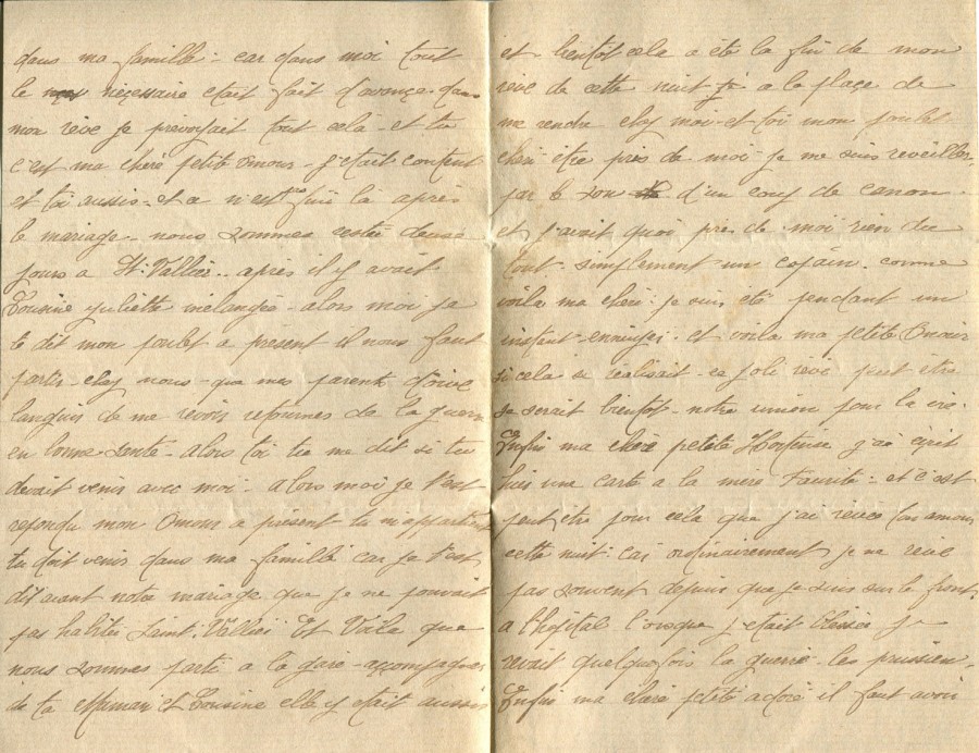 175 - 15 Mars 1917 - Lettre d'Eugène Felenc adressée à sa fiancée Hortense Faurite - Page 2 & 3.jpg