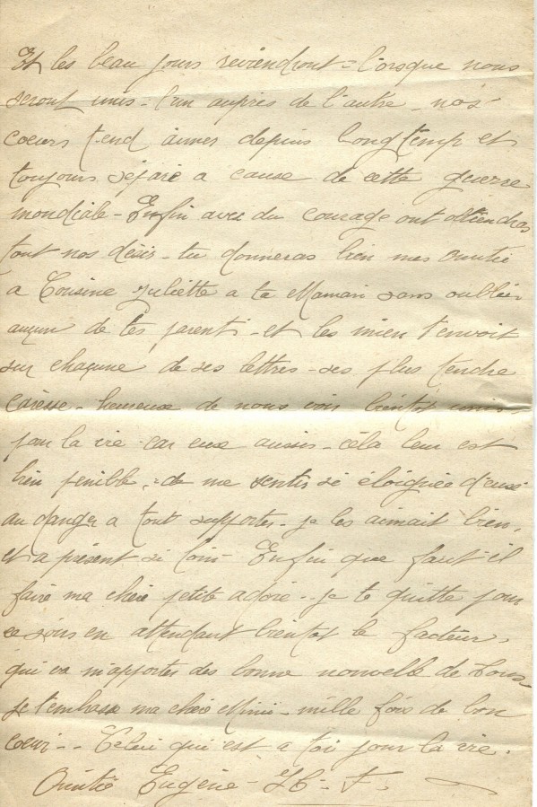 176 - 10 Mars 1917 - Lettre d'Eugène Felenc adressée à sa fiancée Hortense Faurite - Page 4.jpg