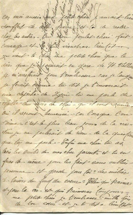 191 - 20 Mars 1917 - Lettre d'Eugène Felenc adressée à sa fiancée Hortense Faurite  - Page 4.jpg