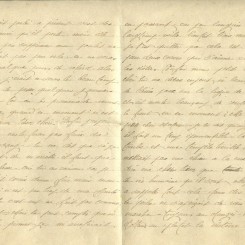 195 - 22 Mars 1917 - Lettre d'Eugène Felenc adressée à sa fiancée Hortense Faurite - Page 2 & 3.jpg