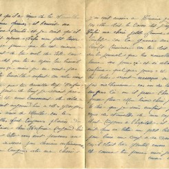 198 - 24 Mars 1917 - Lettre d'Eugène Felenc adressée à sa fiancée Hortense Faurite - Page 2 & 3.jpg