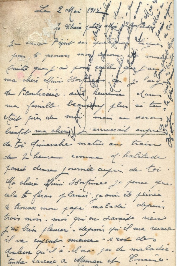 272 - 2 Mai 1917 - Verso d'une carte postale d'Eugène Felenc adressée à sa fiancée Hortense Fautire.jpg
