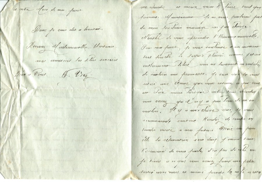 282 - 13 Mai 1917 - Lettre d'un ami adressée à Hortense Faurite - page 2 & 4.jpg