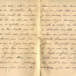 303 - 22 Mai 1917 - Lettre d'Eugène Felenc adressée à sa fiancée Hortense Faurite - Page 2 & 3.jpg