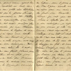 309 - 24 Mai 1917 - Lettre d'Eugène Felenc adressée à sa fiancée Hortense Faurite - Page 2 & 3.jpg