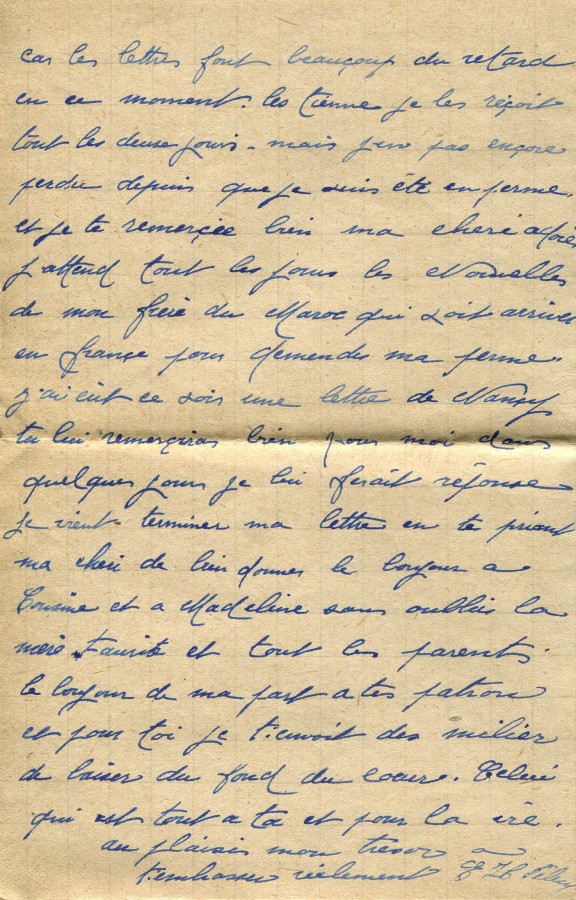 313 - 27 Mai 1917 - Lettre d'Eugène Felenc adressée à sa fiancée Hortense Faurite - Page 4.jpg