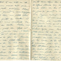334 - 3 Juin 1917 - Lettre d'Eugène Felenc adressée à sa fiancée Hortense Fautire - Page 2 & 3.jpg