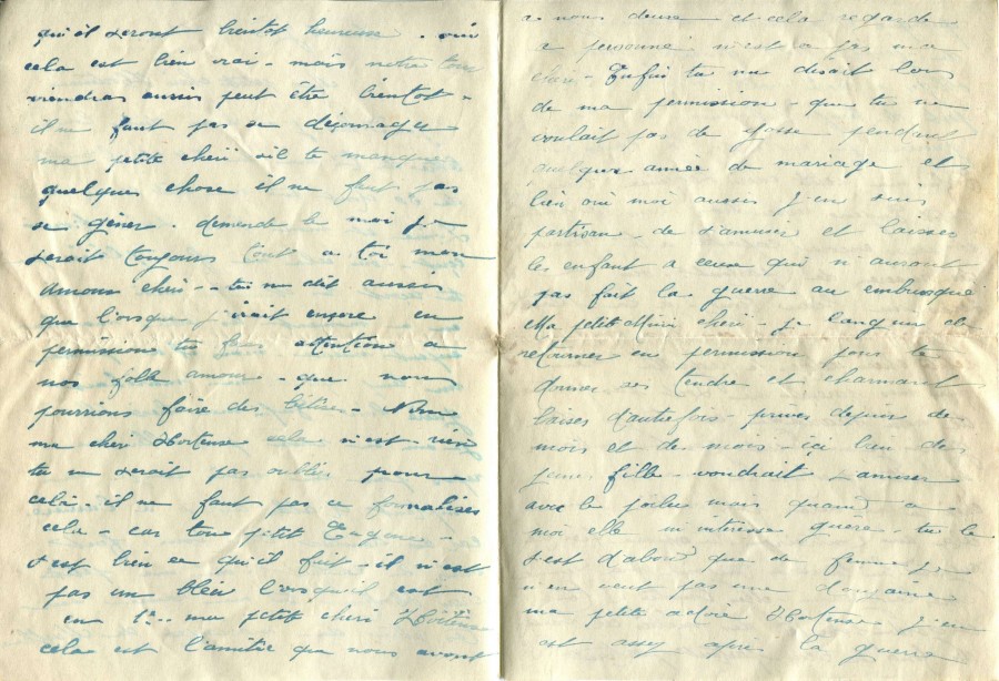 337 - 6 Juin 1917 - Lettre d'Eugène Felenc adressée à sa fiancée Hortense Faurite - Page 2 & 3.jpg