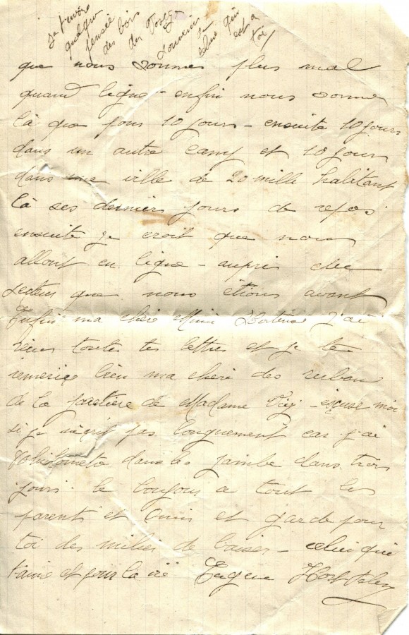 342 - 10 Juin 1917 - Lettre d'Eugène Felenc adressée à sa fiancée Hortense Faurite - Page 2.jpg
