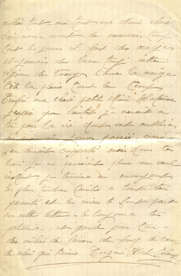 345 - 11 Juin 1917 - Lettre d'Eugène Felenc adressée à sa fiancée Hortense Fautire - Page 4.jpg
