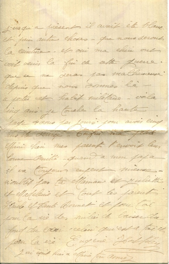 348 - 12 Juin 1917 Lettre d'Eugène Felenc adressée à sa fiancée Hortense Fautire - Page 4.jpg