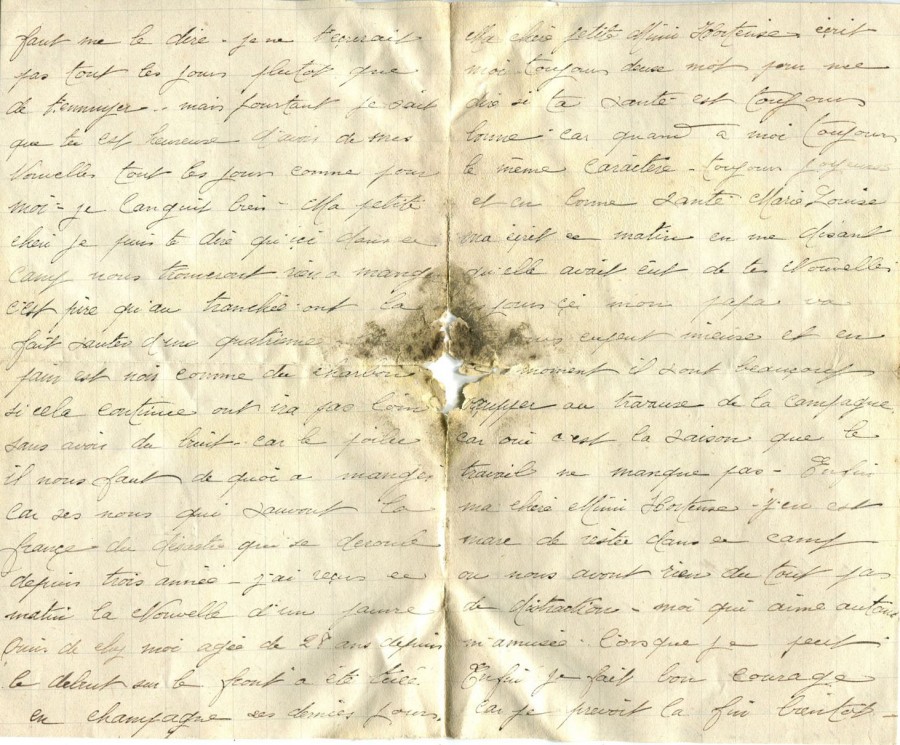 350 - 13 Juin 1917 - Lettre d'Eugène Felenc adressée à sa fiancée Hortense Fautire - Page 2& 3.jpg