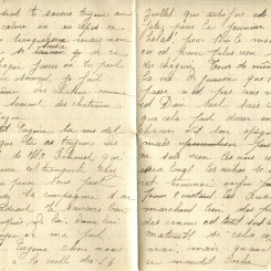 341 - Lettre d'Hortence Fautire à son fiancé Eugène Felenc datée du 13 Juillet 1917 - Page 2 & 3.jpg