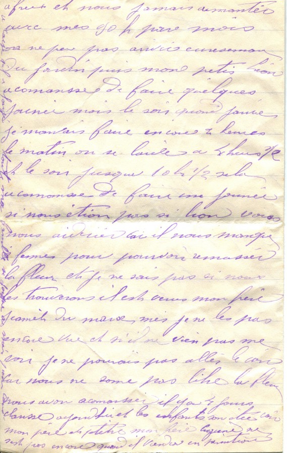 354 - Lettre d'un ami adressée à Hortense Faurite datée du 30 Juillet 1917 page 4.jpg