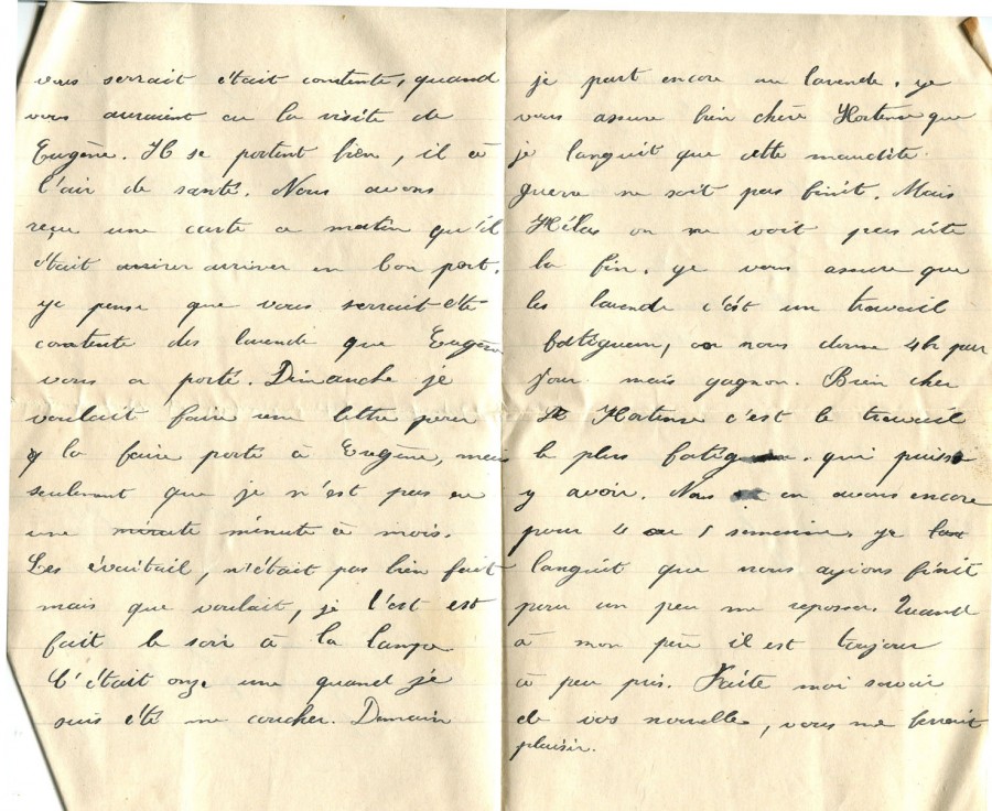 392 - 2 Septembre 1917 - Lettre de Marie-Louise Felenq adressée à Hortense Faurite - Page 2 & 3.jpg