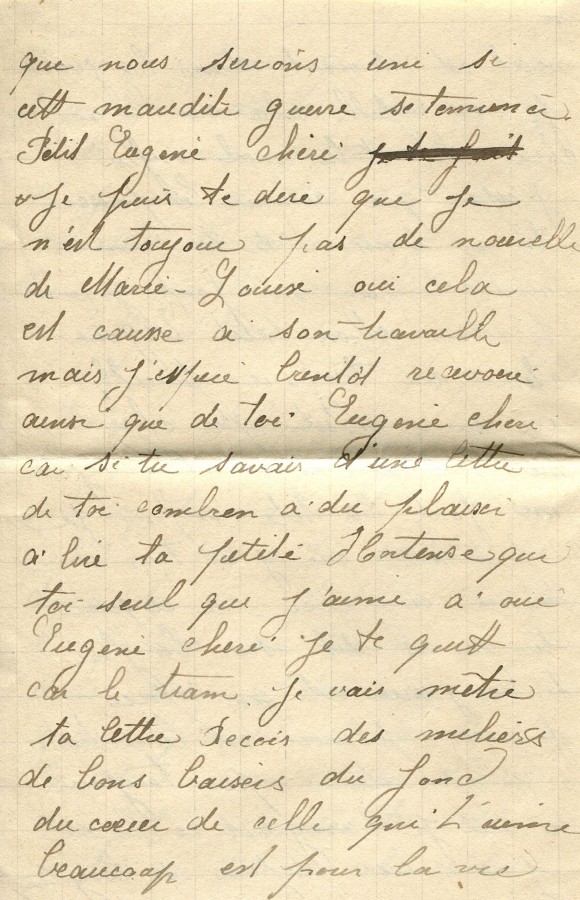 399 - 3 Septembre 1917 - Lettre d'Hortense Faurite à son fiancée Eugène Felenc - Page 4.jpg