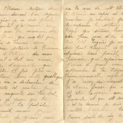 436 - 3 Octobre 1917 - Lettre d'Hortense Faurite à son fiancé Eugène Felenc - Page 2 & 3.jpg