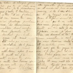 445 - 10 Octobre 1917 - Lettre d'Hortense Faurite à son fiancé Eugène Felenc - Page 2 & 3.jpg